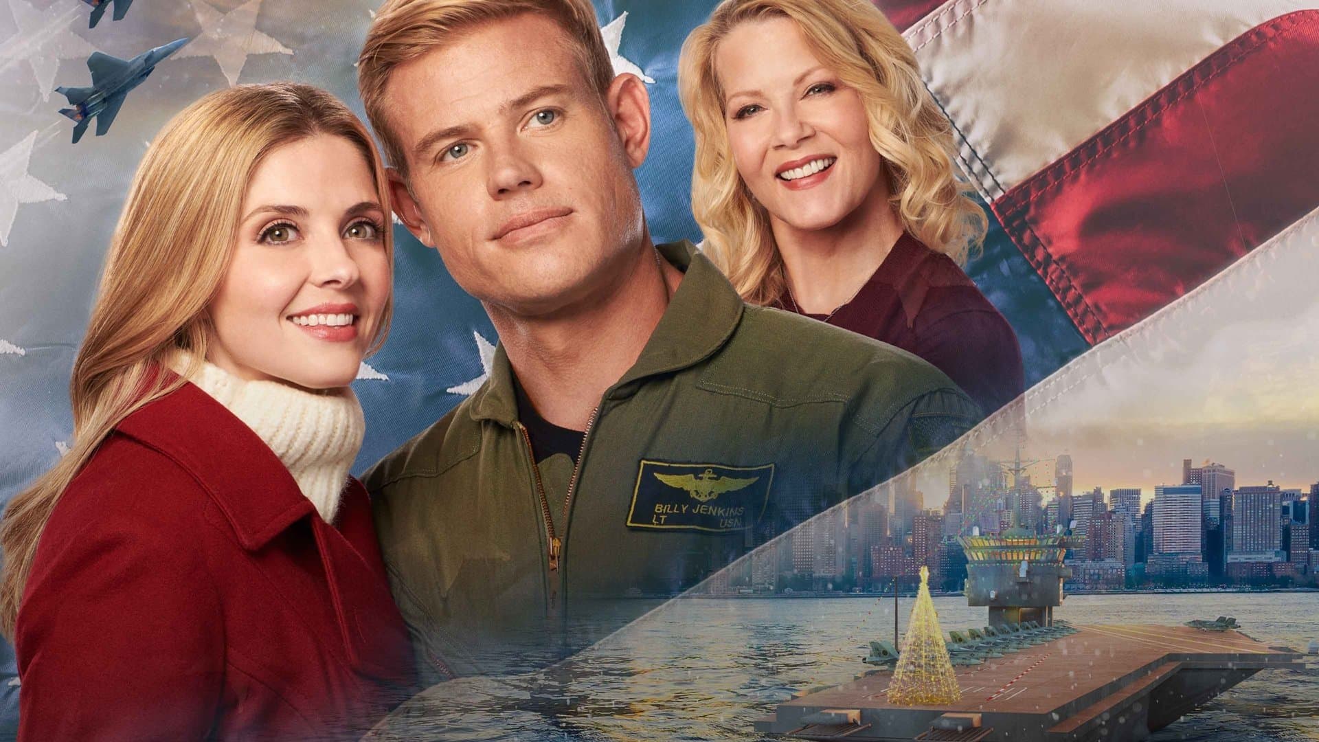 USS Christmas backdrop