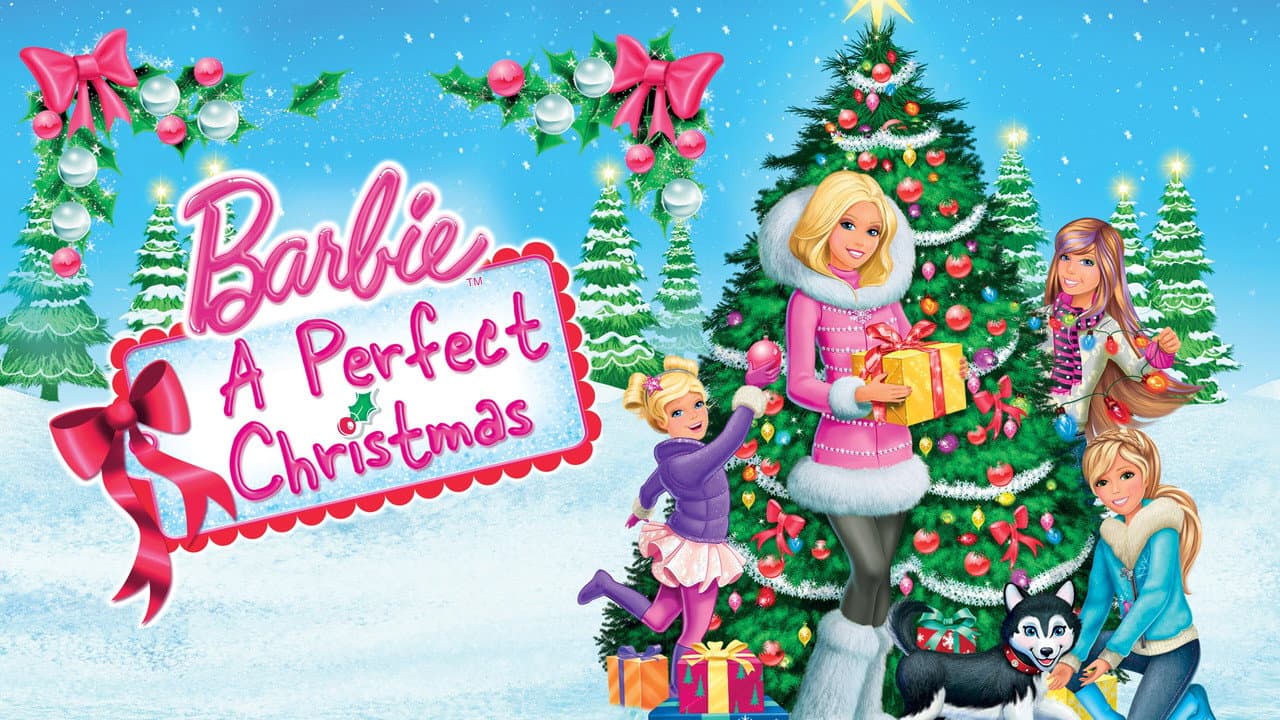 Barbie: A Perfect Christmas backdrop