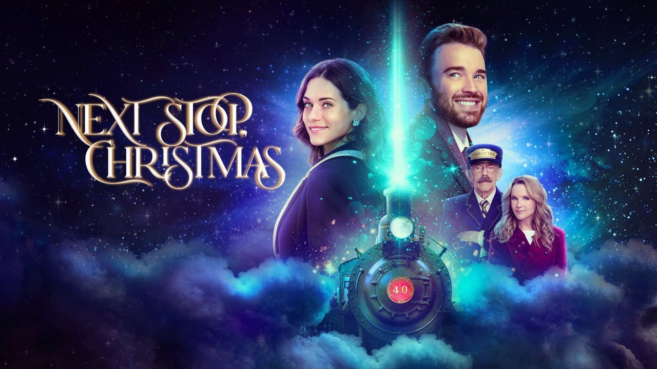 Next Stop, Christmas backdrop