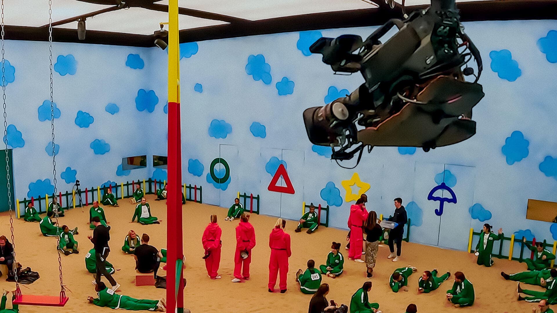 Making Squid Game: The Challenge backdrop