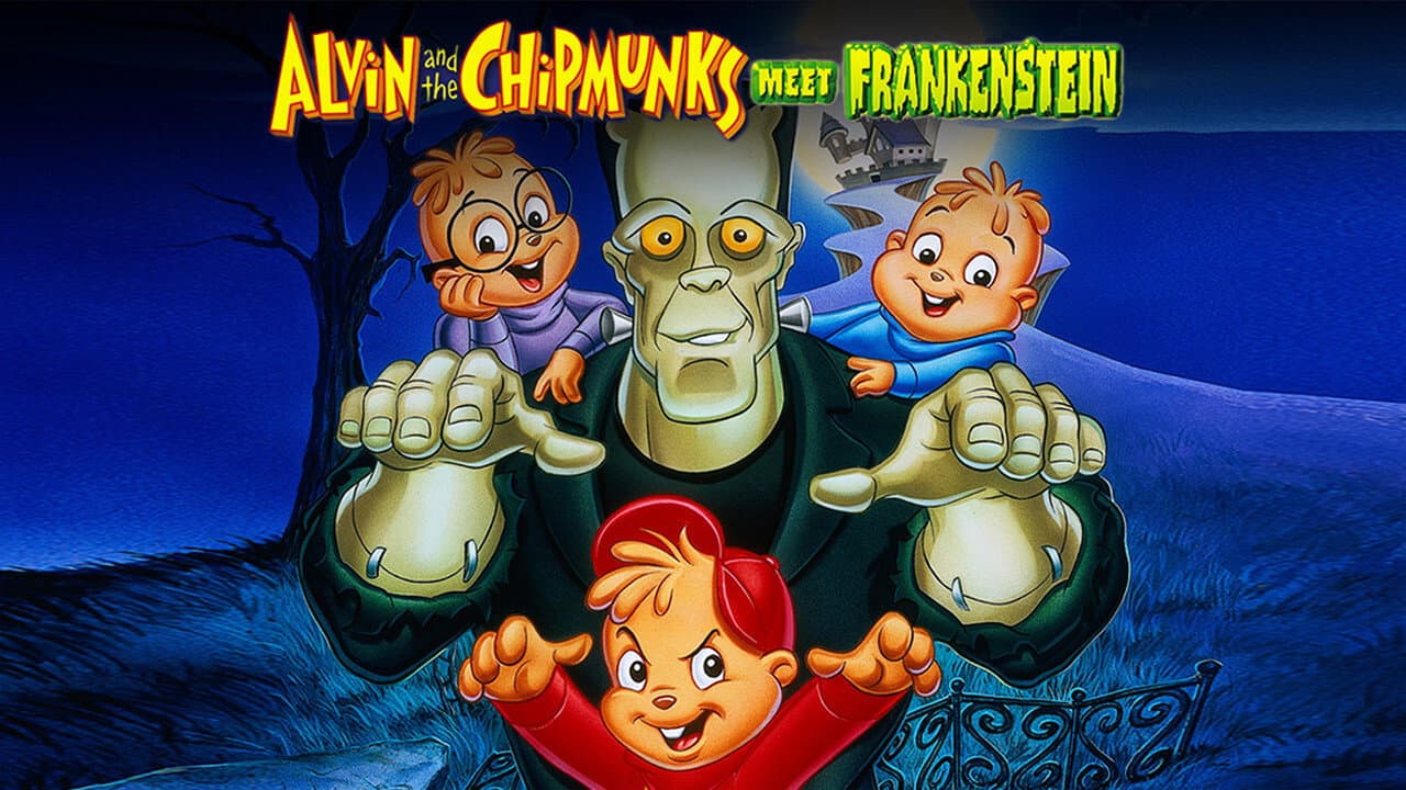 Alvin and the Chipmunks Meet Frankenstein backdrop