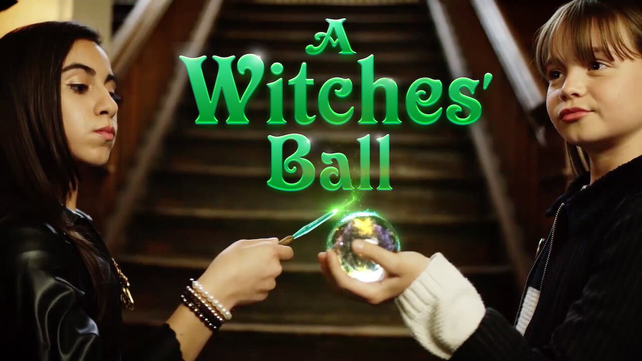 A Witches' Ball backdrop